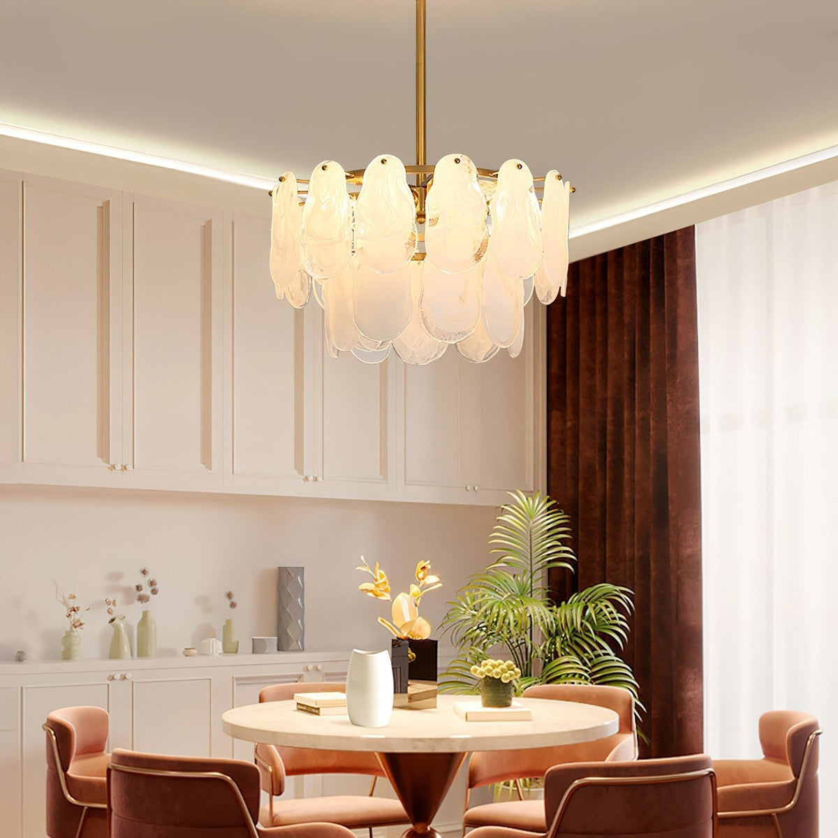 Dren Postmodern Luxe Ronde Wolk glas Kroonluchter