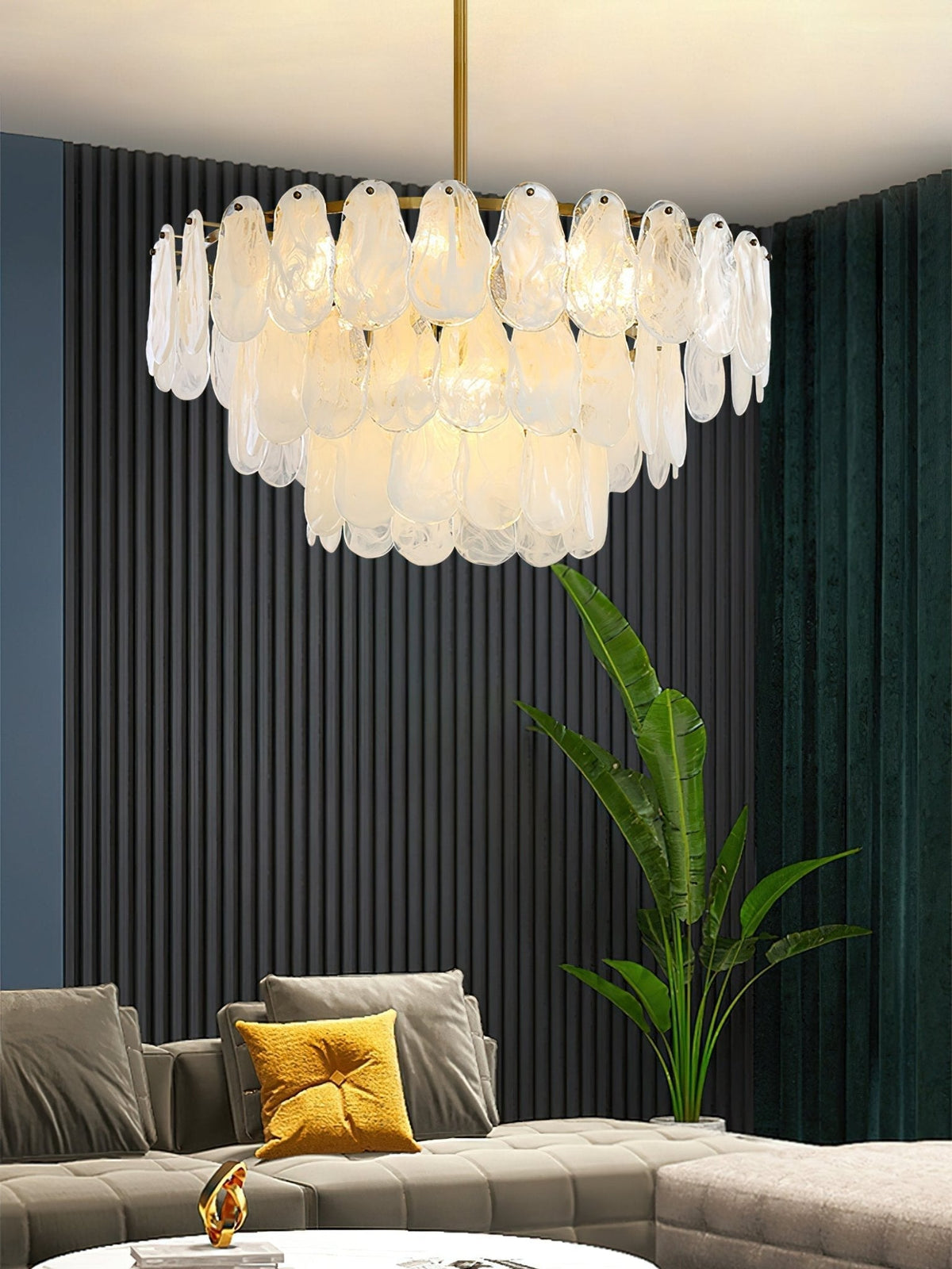Dren Postmodern Luxe Ronde Wolk glas Kroonluchter