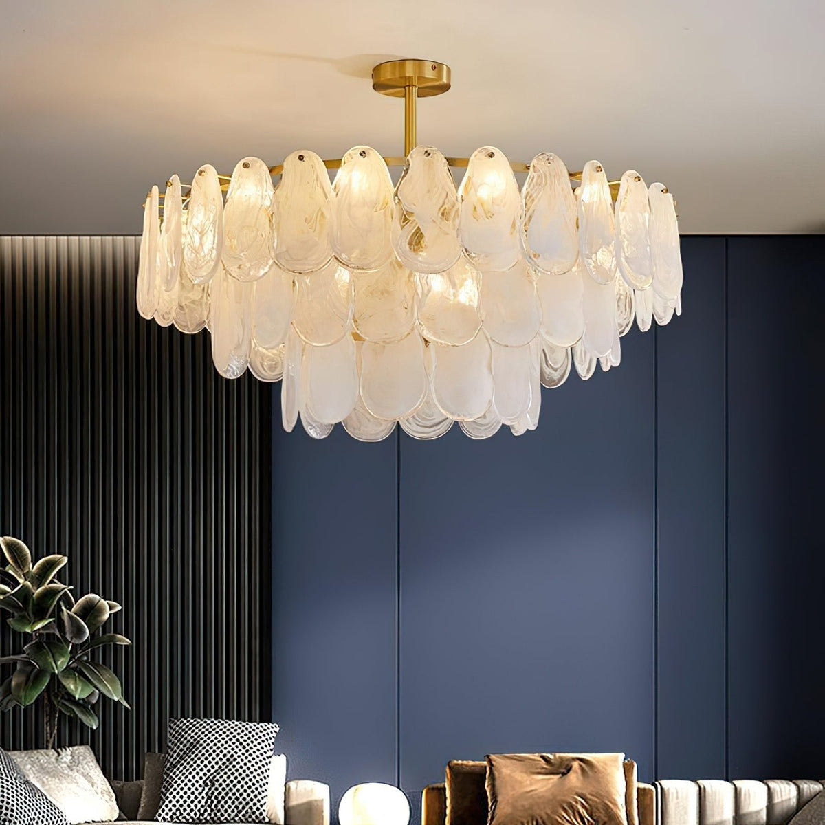 Dren Postmodern Luxe Ronde Wolk glas Kroonluchter