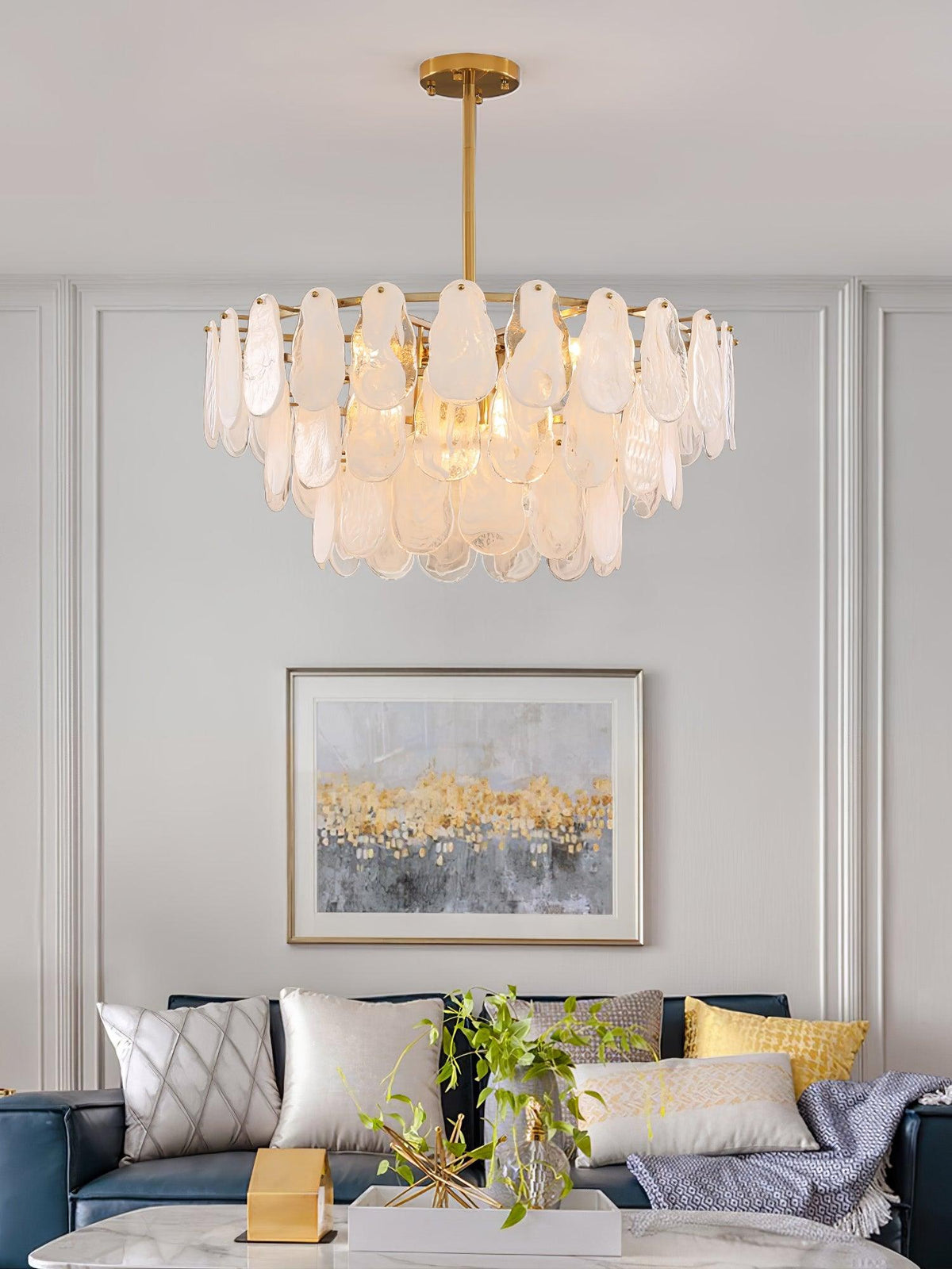 Dren Postmodern Luxe Ronde Wolk glas Kroonluchter
