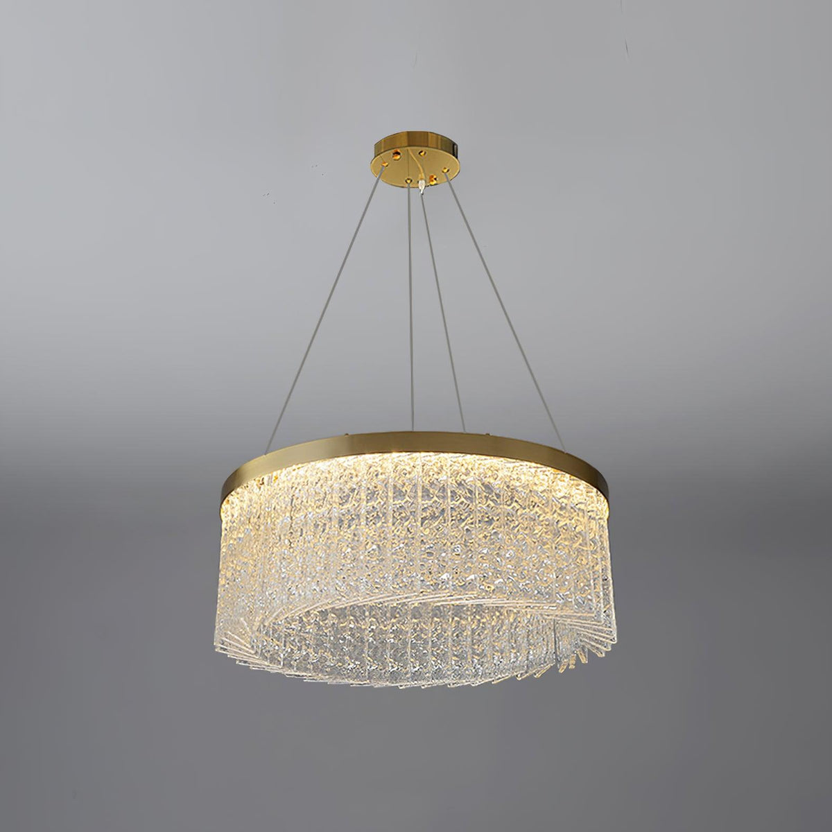 Seluira kroonluchter ronde halo kristal
