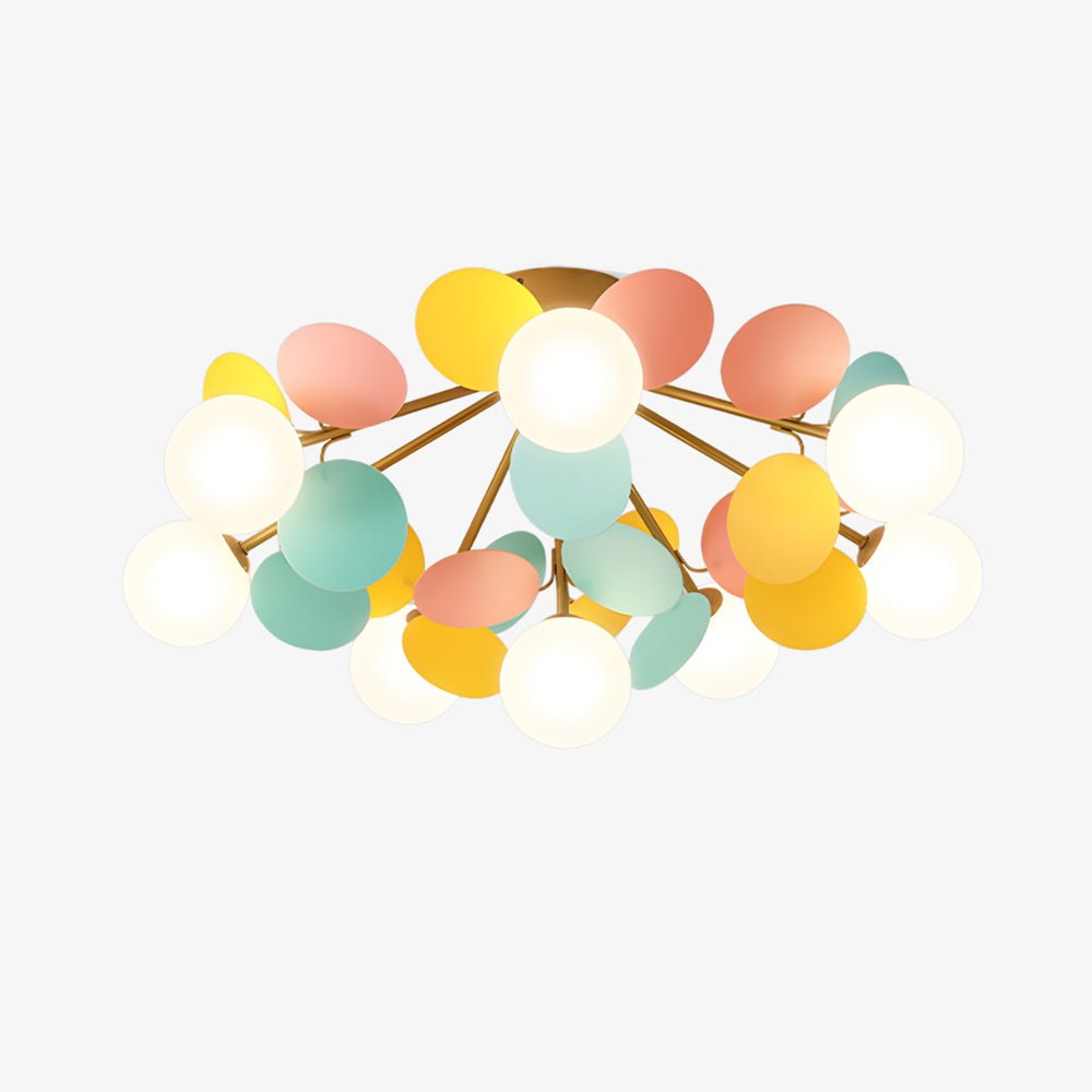 Renanina plafondlamp Ronde Macaron met pastelkleuren