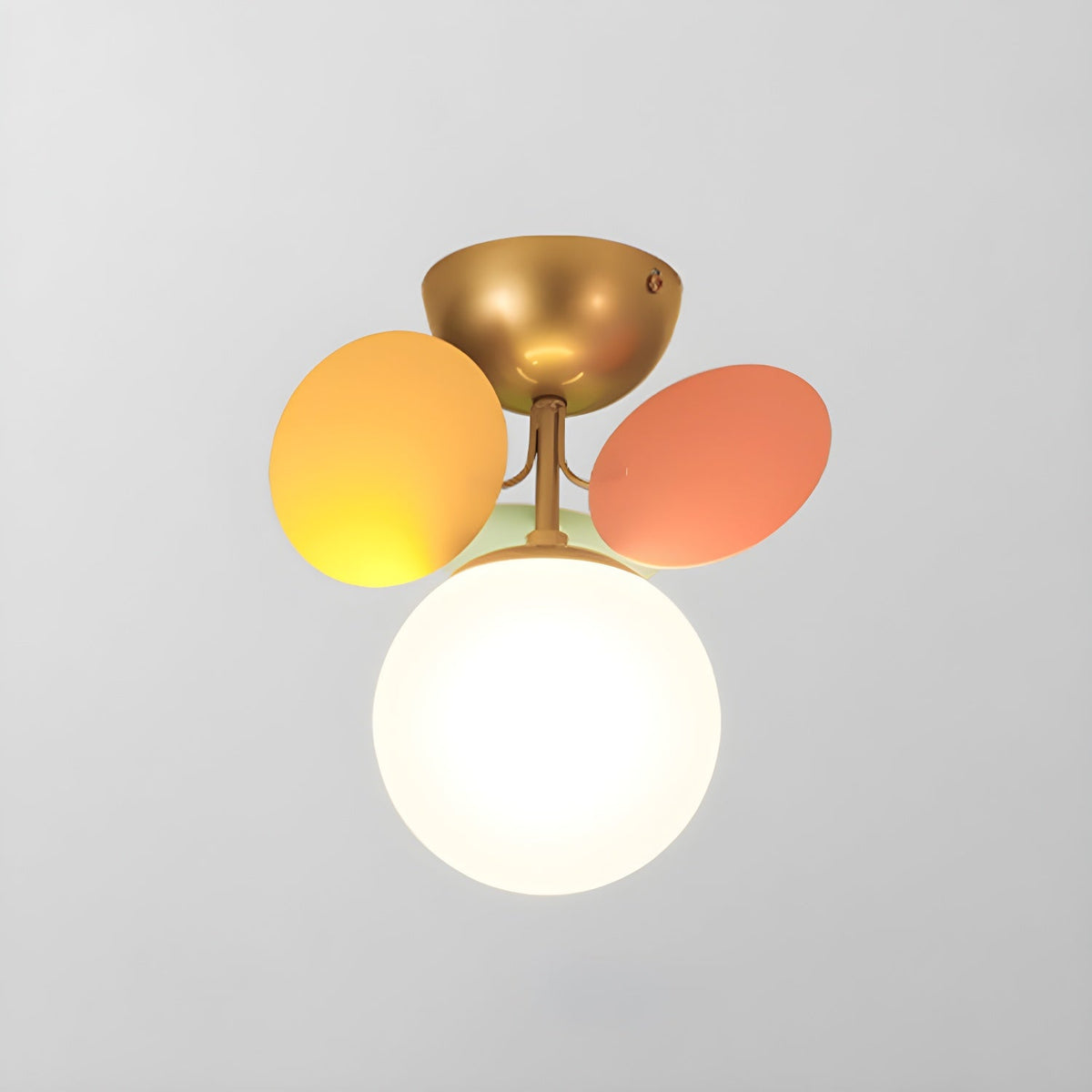 Renanina plafondlamp Ronde Macaron met pastelkleuren
