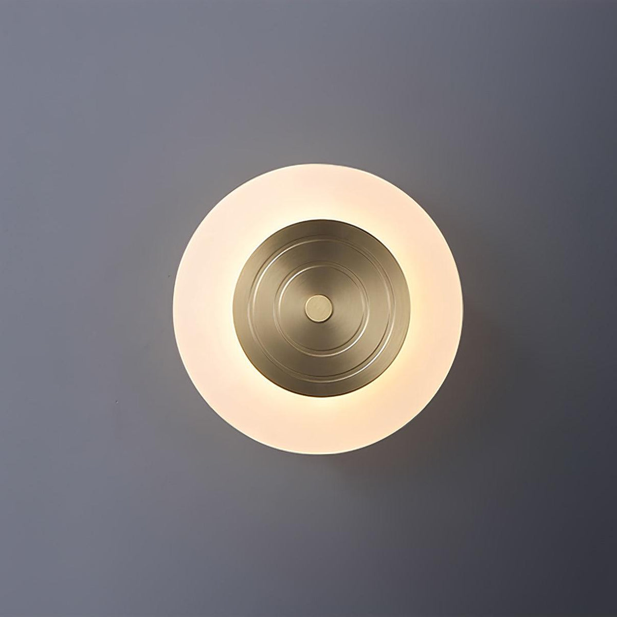 Pyrron ronde wandlamp in maanvorm