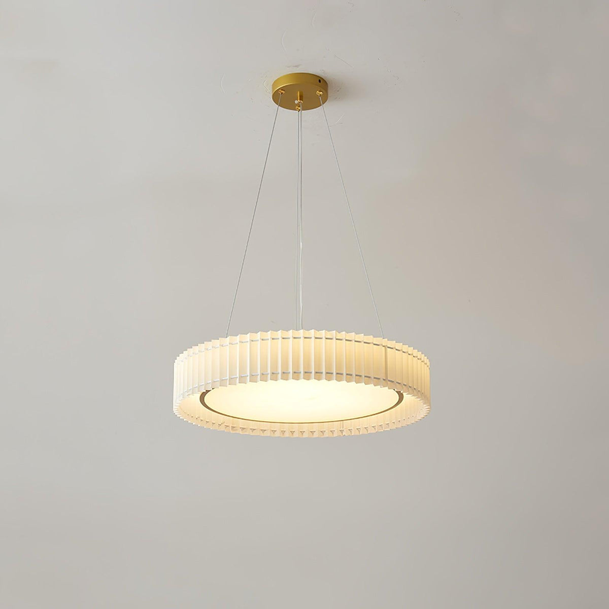 Cudo Cozy hanglamp met stoffen goudkleurige afwerking