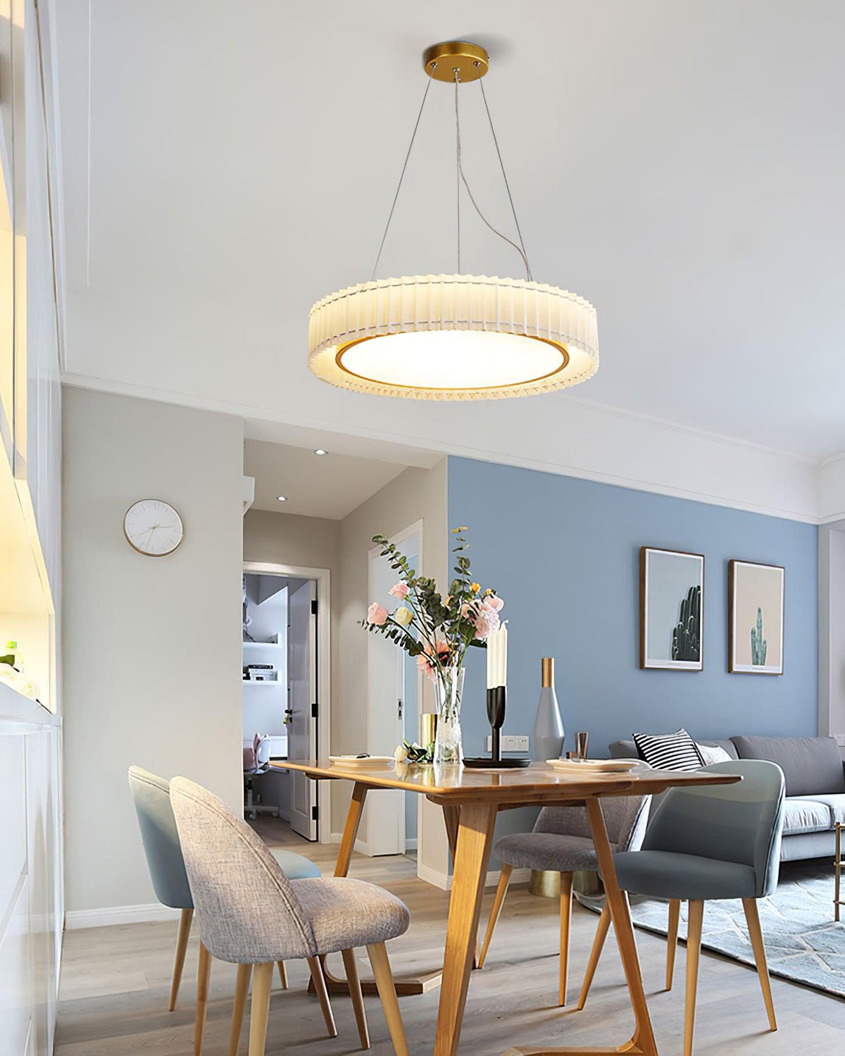 Cudo Cozy hanglamp met stoffen goudkleurige afwerking