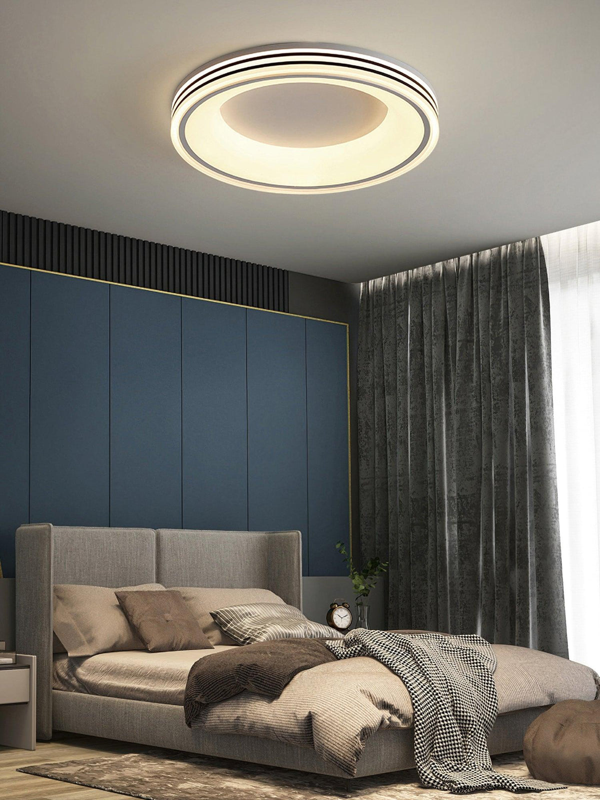 Liroxen plafondlamp ronde vorm ingezonken midden minimalistisch warm