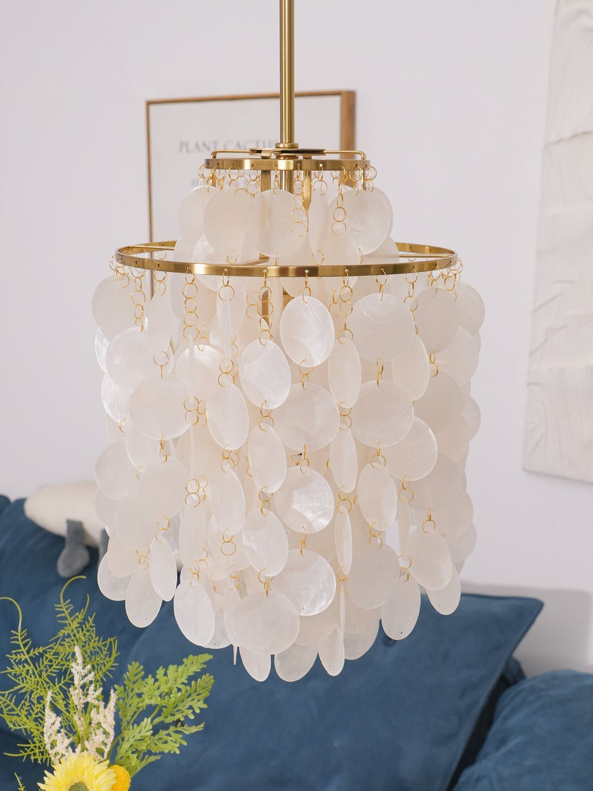 Rivena hanglamp Ronde Schelp Ring