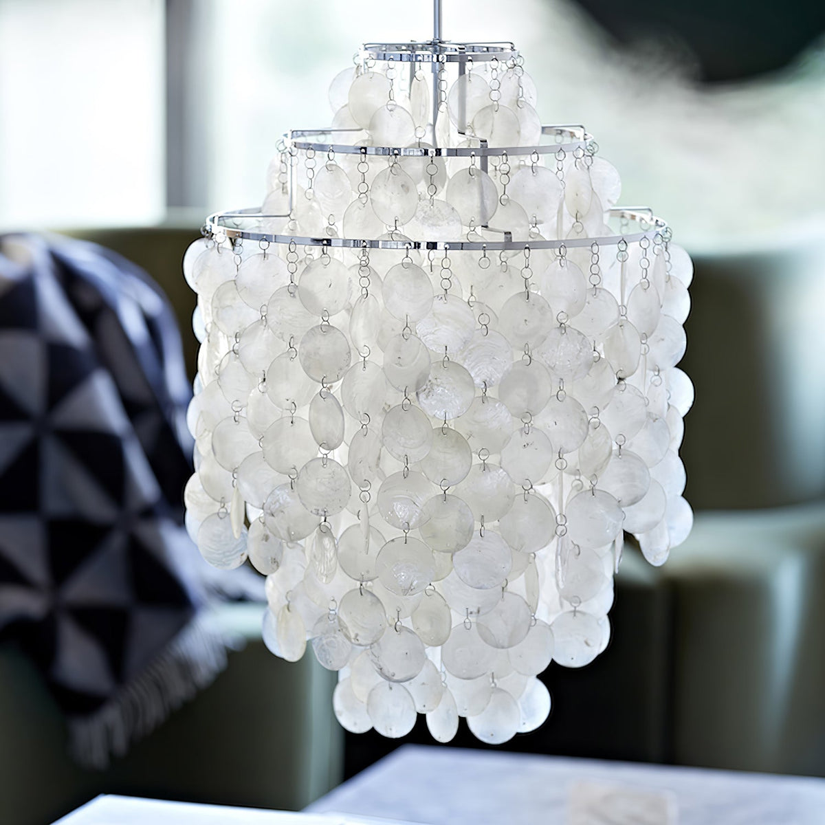 Rivena hanglamp Ronde Schelp Ring
