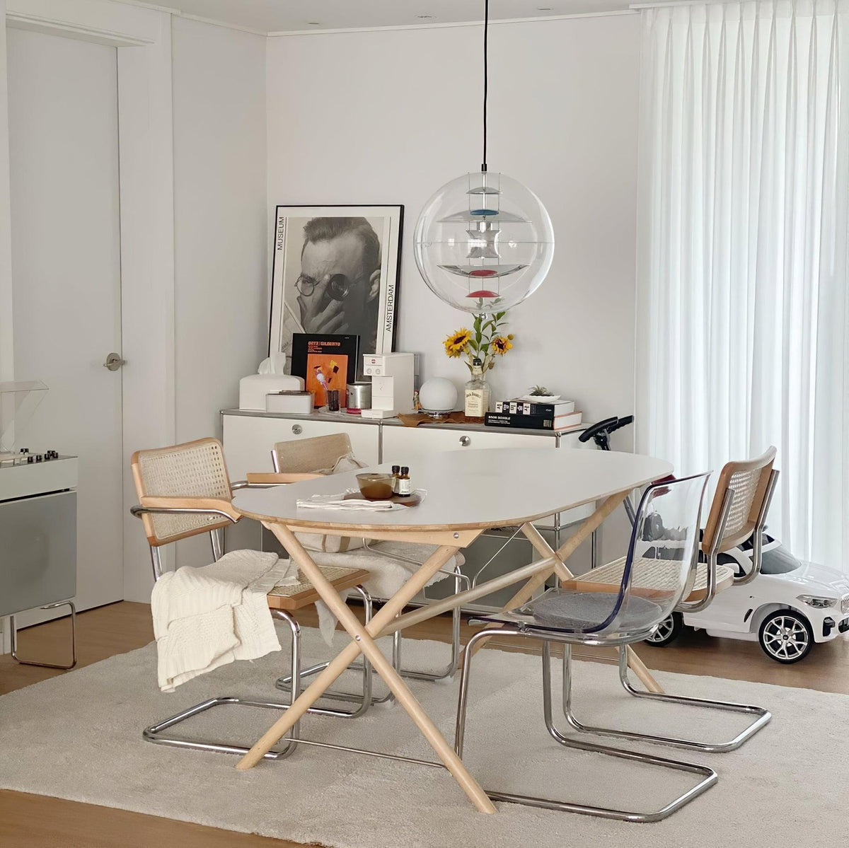 Gyan Futuristische hanglamp van aluminium