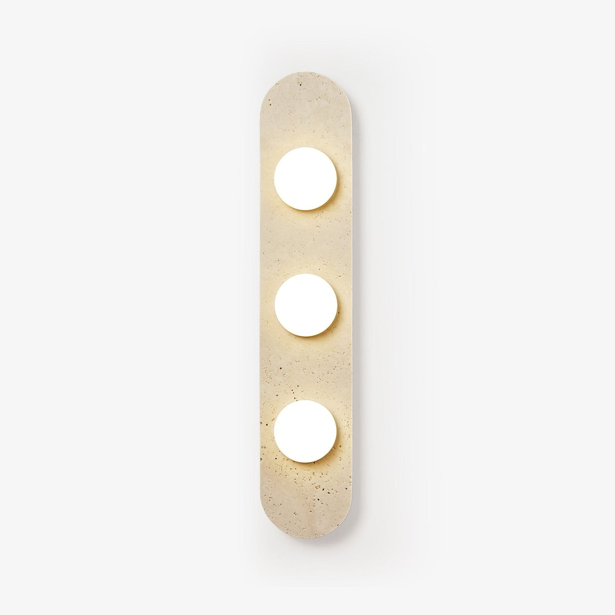 Zasoliel wandlamp met minimalistisch ontwerp in geel travertin