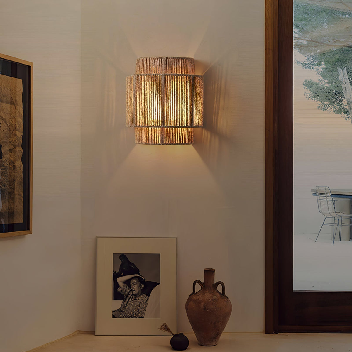 Velivaria wandlamp Rustic Weave