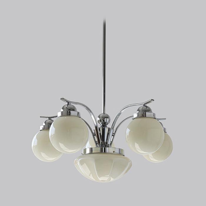 Ririxon Kroonluchter Retro Chic Bolvormig Wit glas