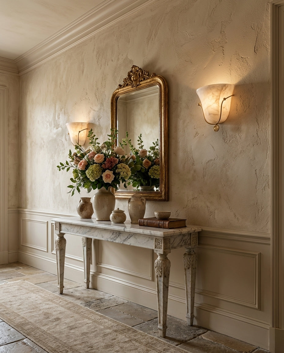 Perrincombe Albasten wandlamp