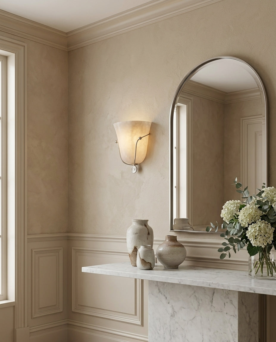 Perrincombe Albasten wandlamp