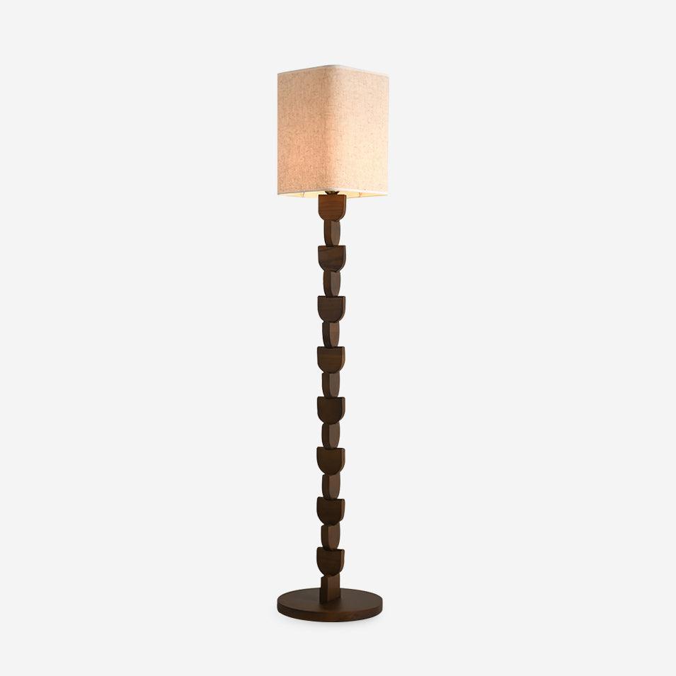 Rinoreria vloerlamp van walnoot