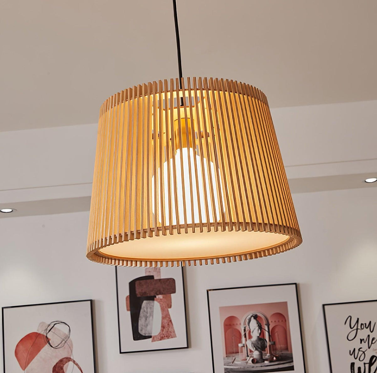 Clou Houten Retro hanglamp