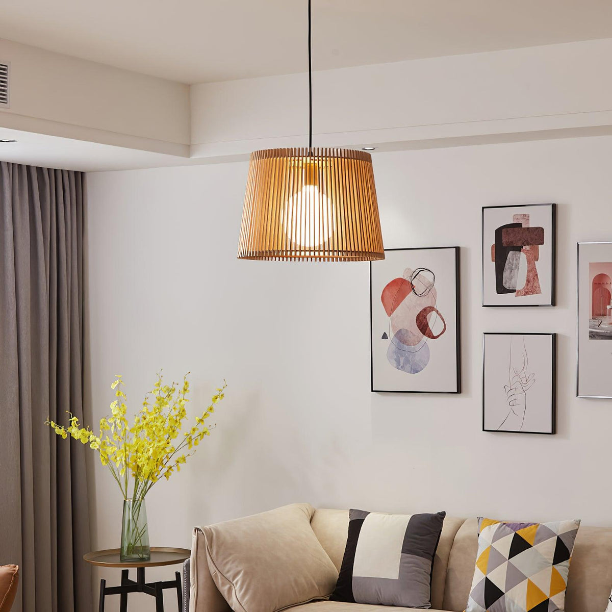 Clou Houten Retro hanglamp
