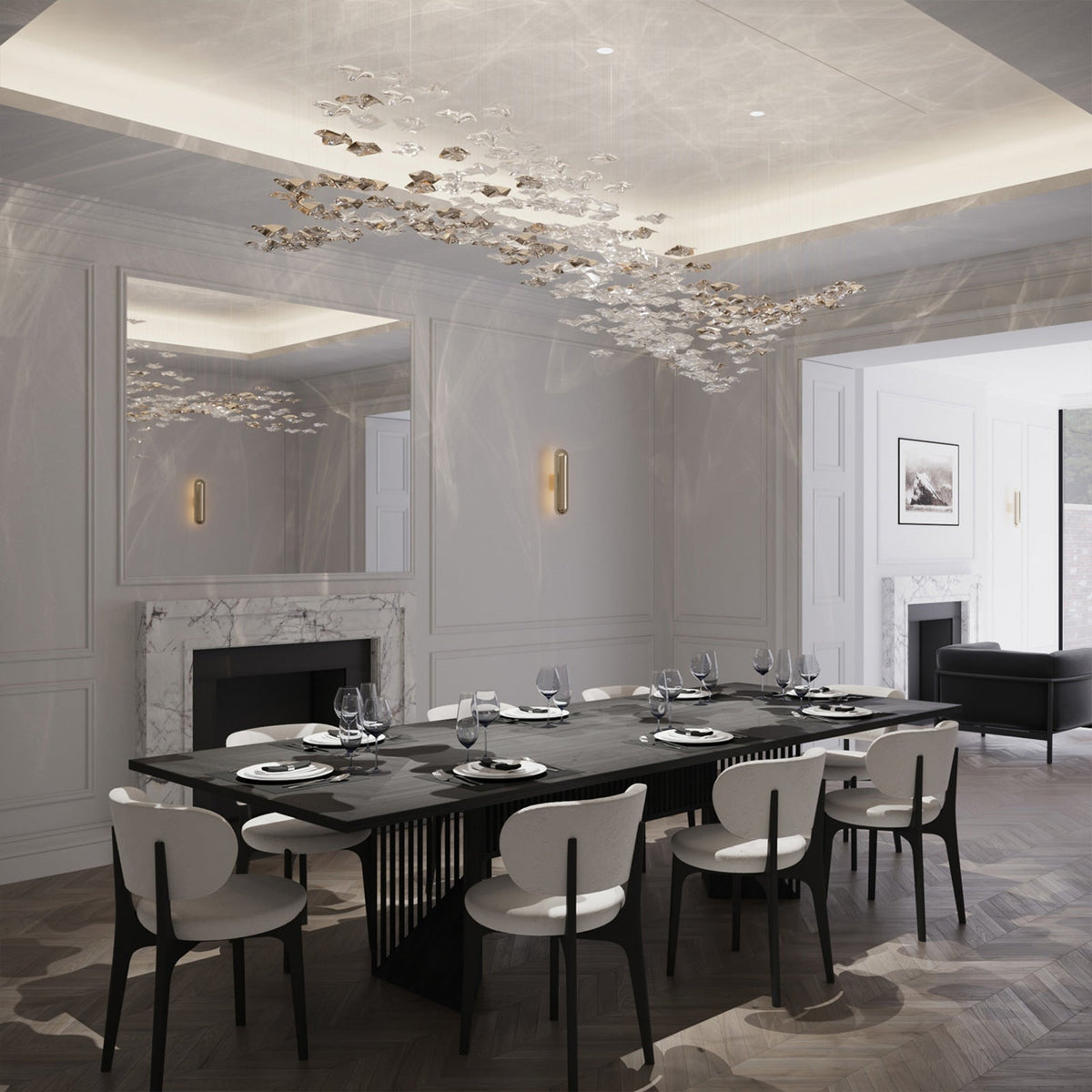 Velaise luxe Tidal Art glas hanglamp