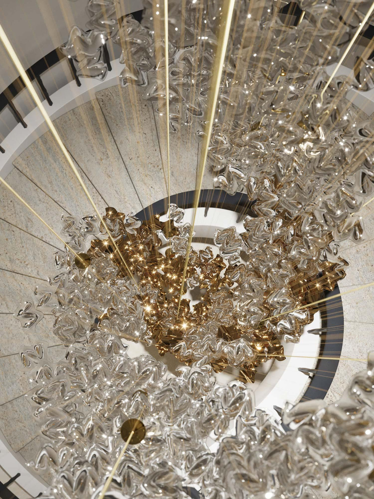 Velaise luxe Tidal Art glas hanglamp