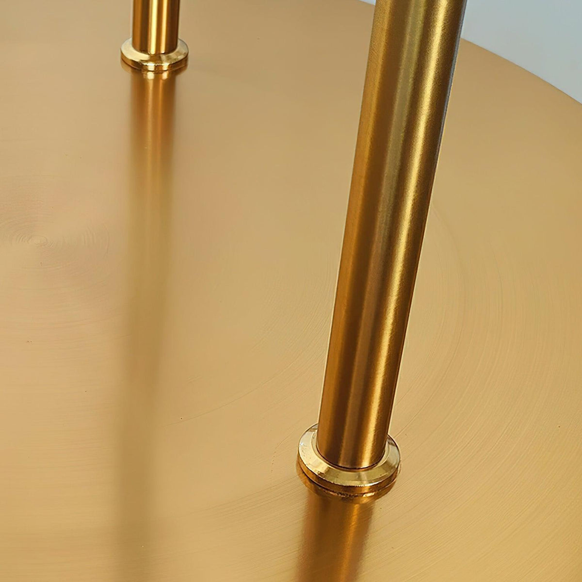 Arixel Moderne vloerlamp van glas in goudkleurige afwerking