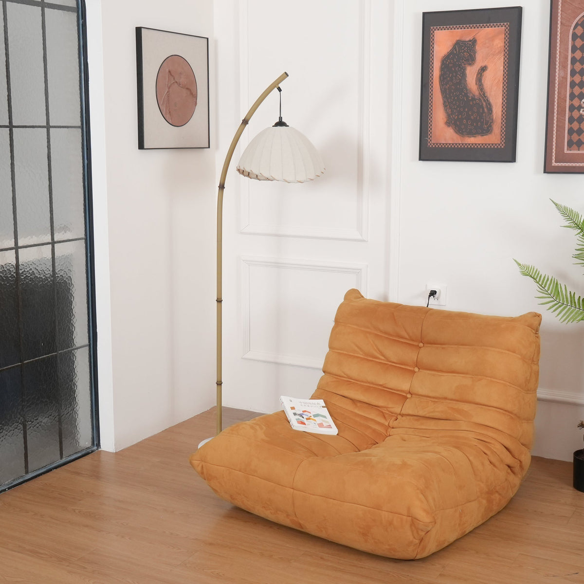 Liveno Minimalistische vloerlamp van marmer
