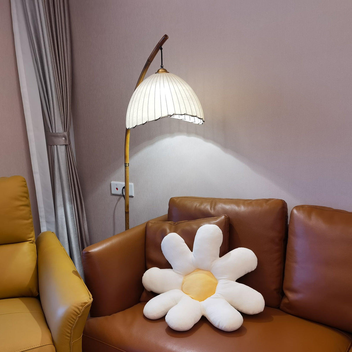 Liveno Minimalistische vloerlamp van marmer