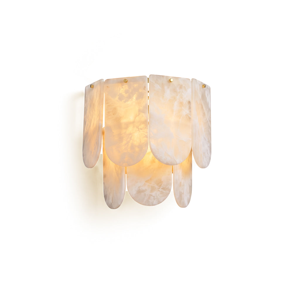 Ormondcombe albast tegel wandlamp