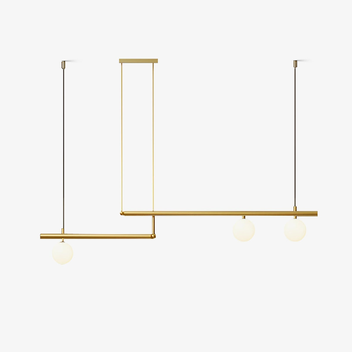 Estix hanglamp messing minimalistisch lineair