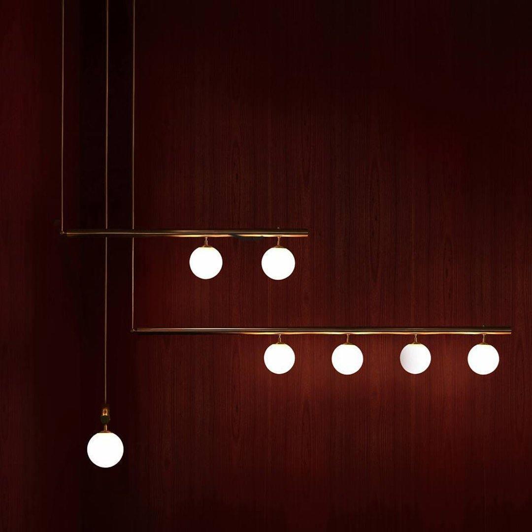 Estix hanglamp messing minimalistisch lineair