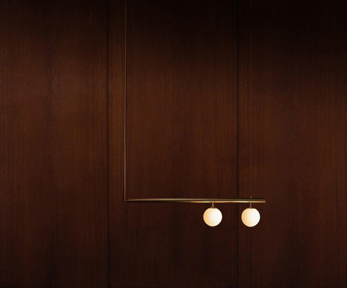 Estix hanglamp messing minimalistisch lineair