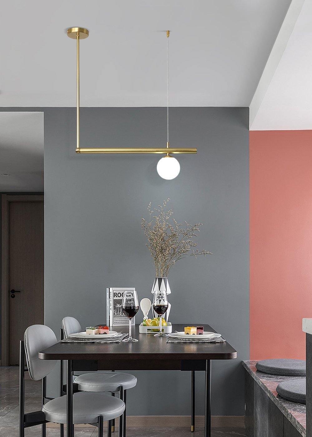 Estix hanglamp messing minimalistisch lineair