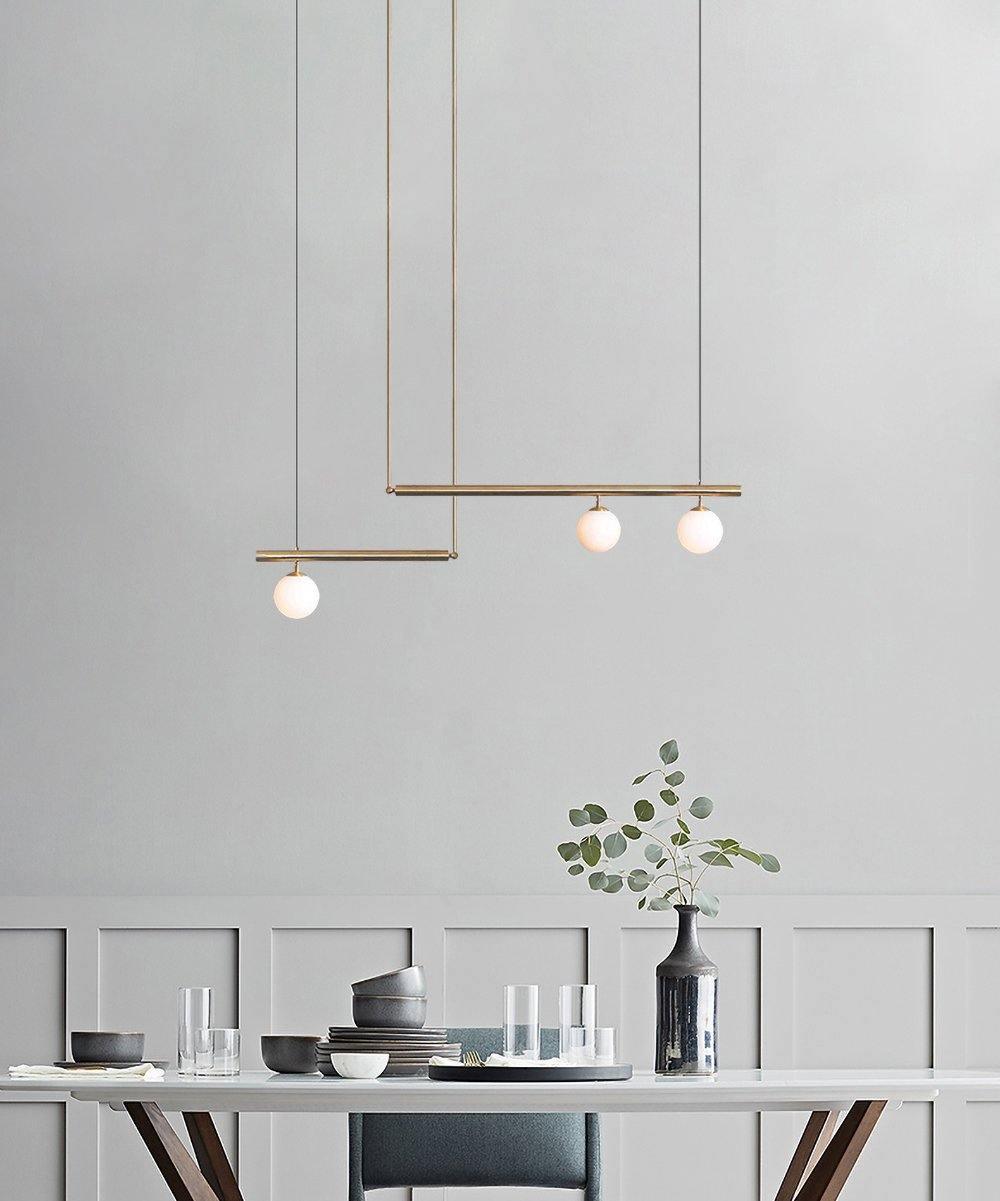 Estix hanglamp messing minimalistisch lineair