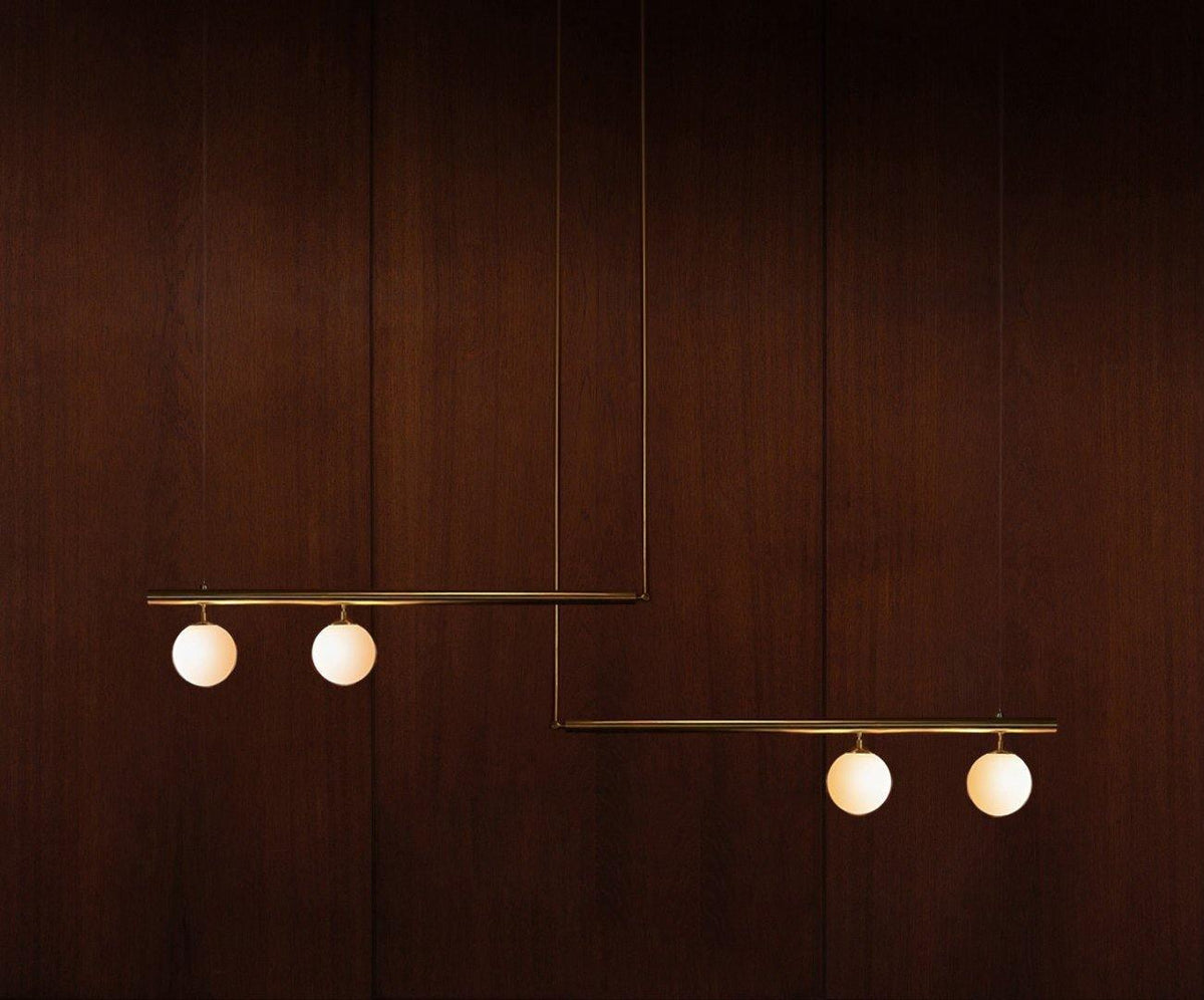 Estix hanglamp messing minimalistisch lineair