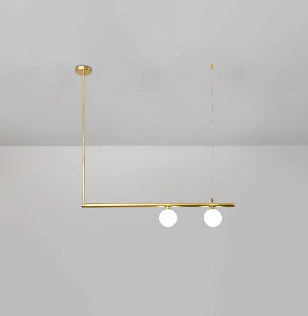 Estix hanglamp messing minimalistisch lineair
