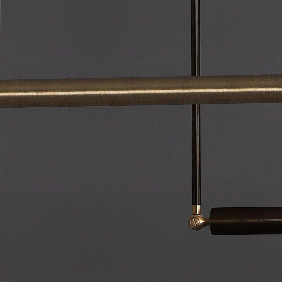 Estix hanglamp messing minimalistisch lineair