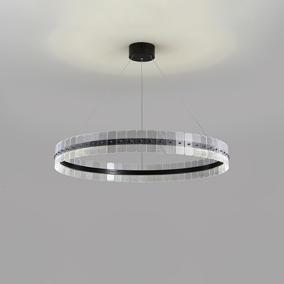 Kynell Kroonluchter Saturno met LED en acrylblokken