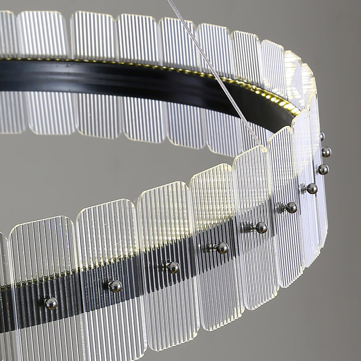 Kynell Kroonluchter Saturno met LED en acrylblokken
