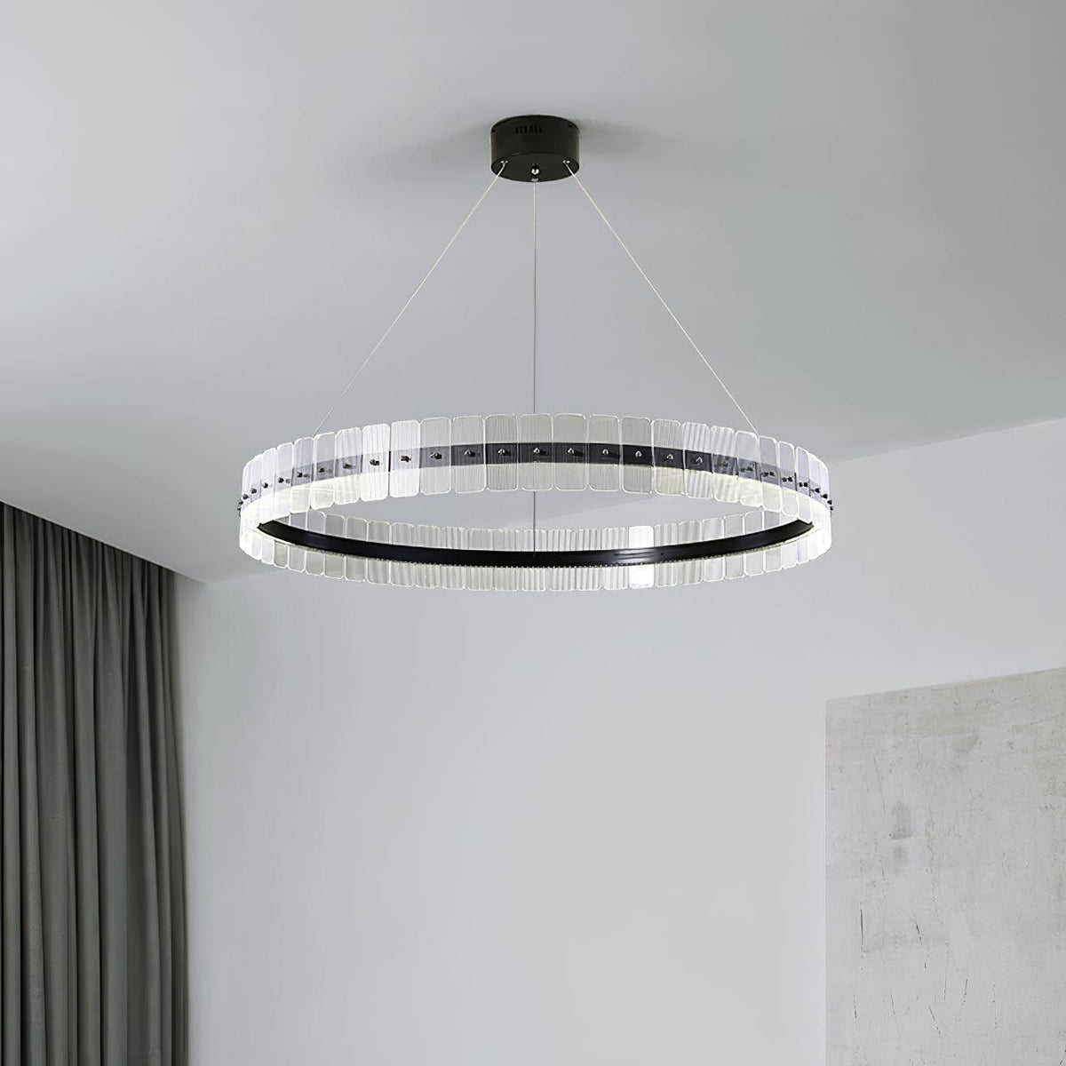 Kynell Kroonluchter Saturno met LED en acrylblokken