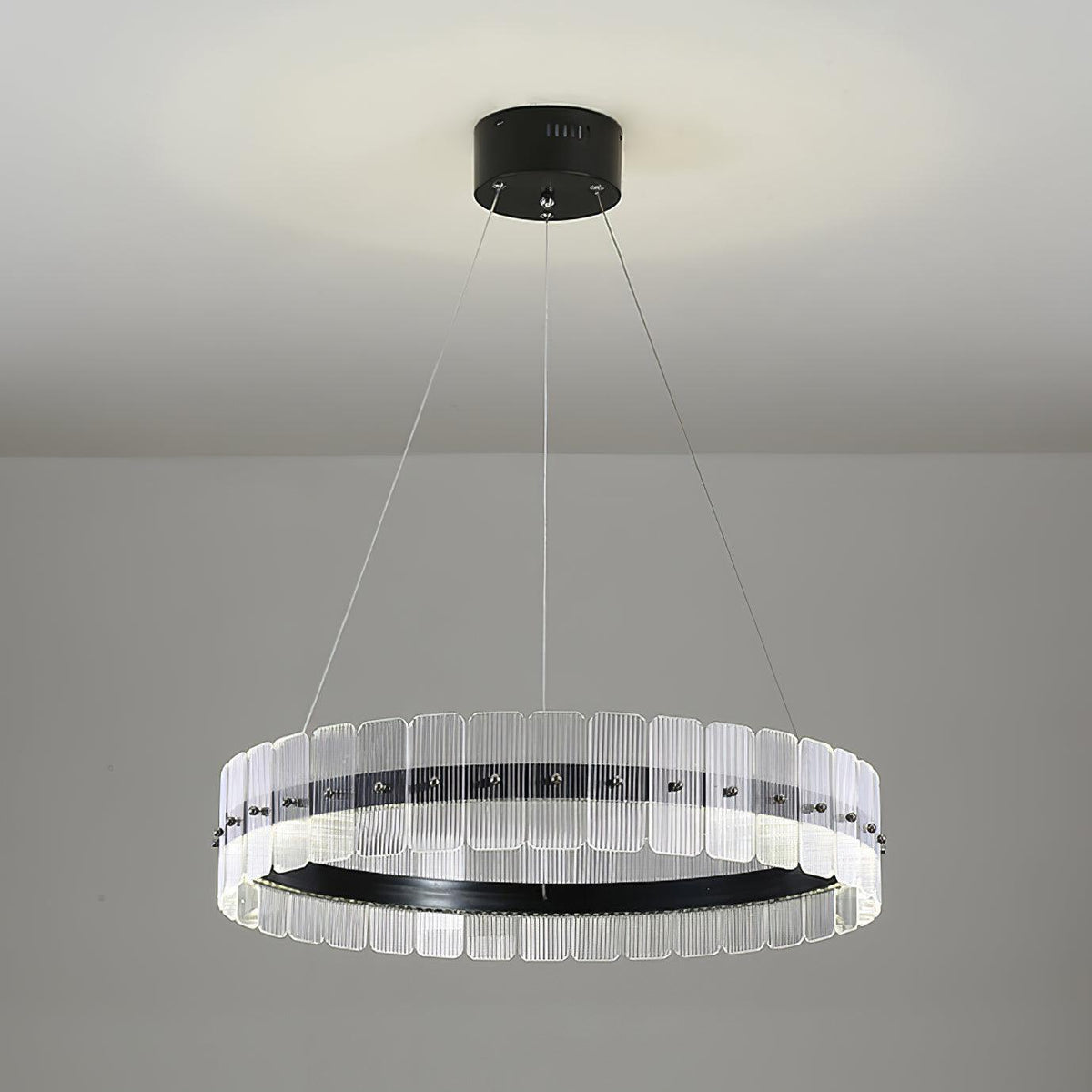 Kynell Kroonluchter Saturno met LED en acrylblokken