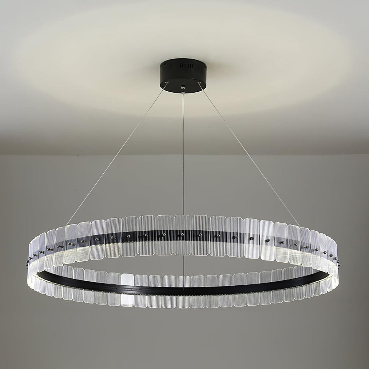 Kynell Kroonluchter Saturno met LED en acrylblokken