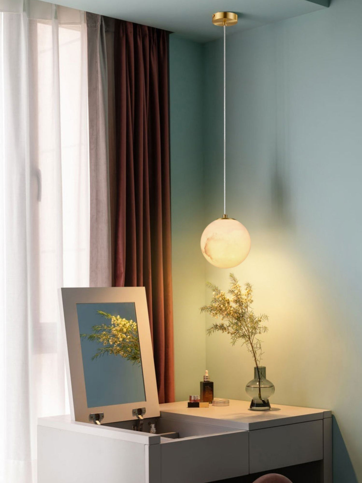 Nivenia albasten hanglamp