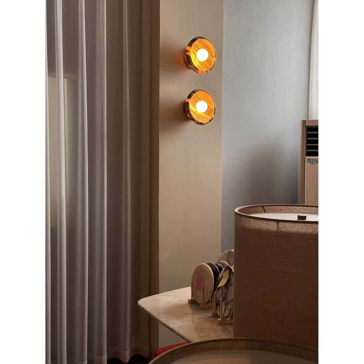 Agal wandlamp