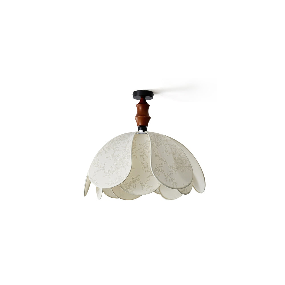 Boho Scalloped stof plafondlamp