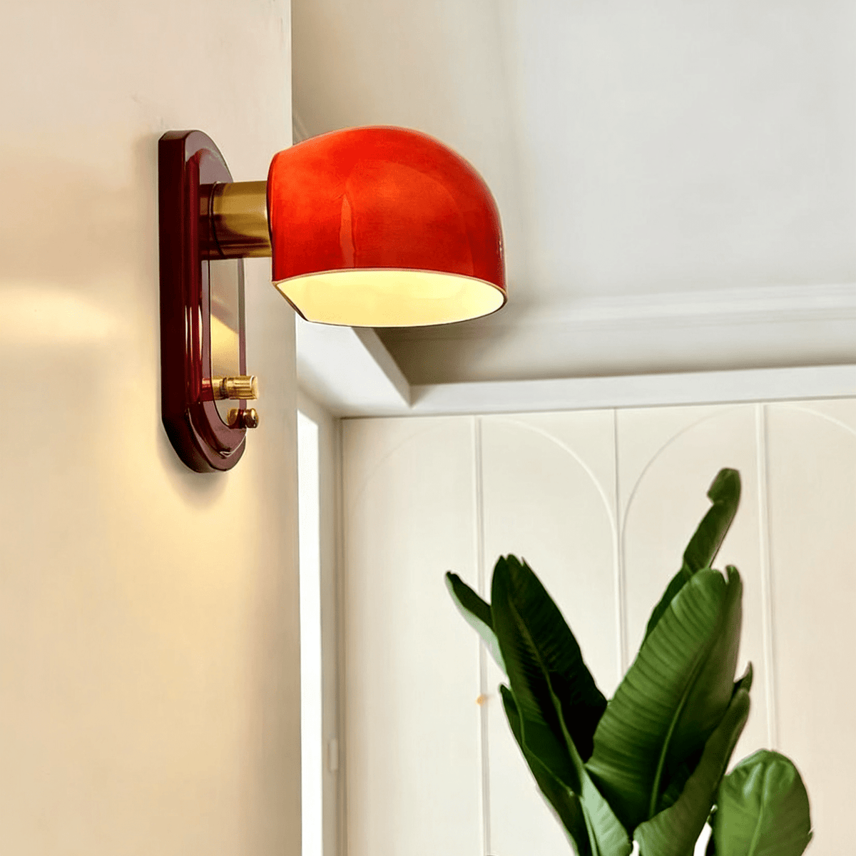 Rufus Scarlet koepelvormige wandlamp
