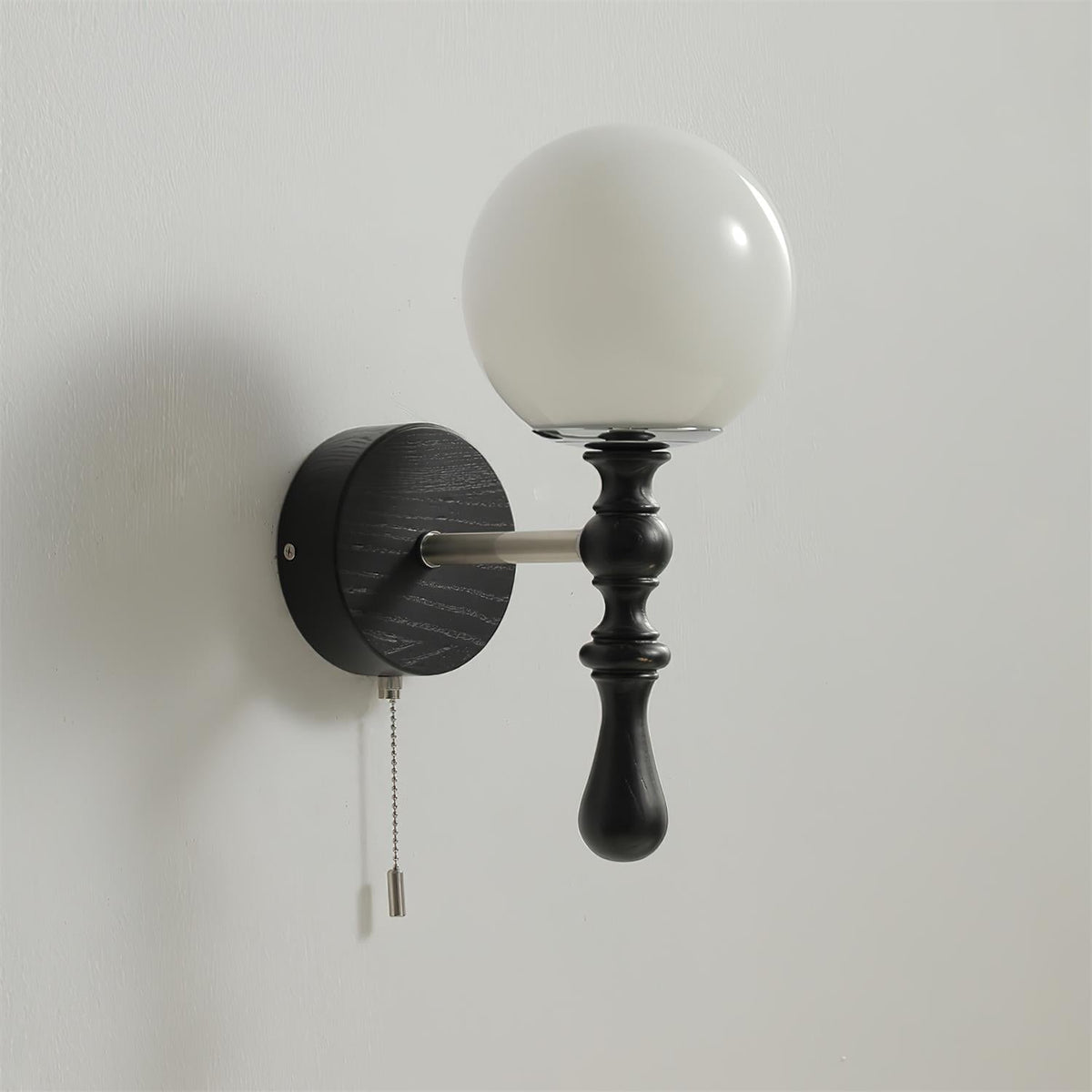 Walnut houten wandlamp