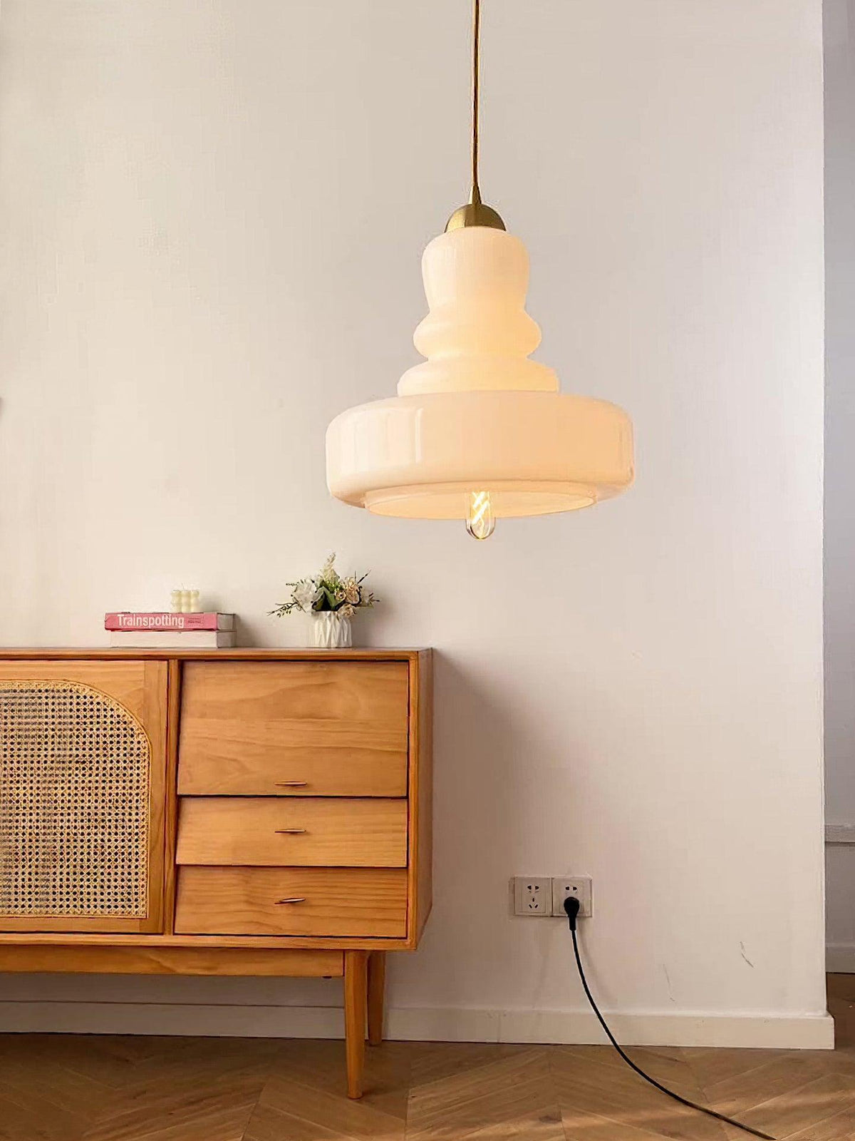 Eiraenne hanglamp Schoolhouse-glaslagen voor woonkamer