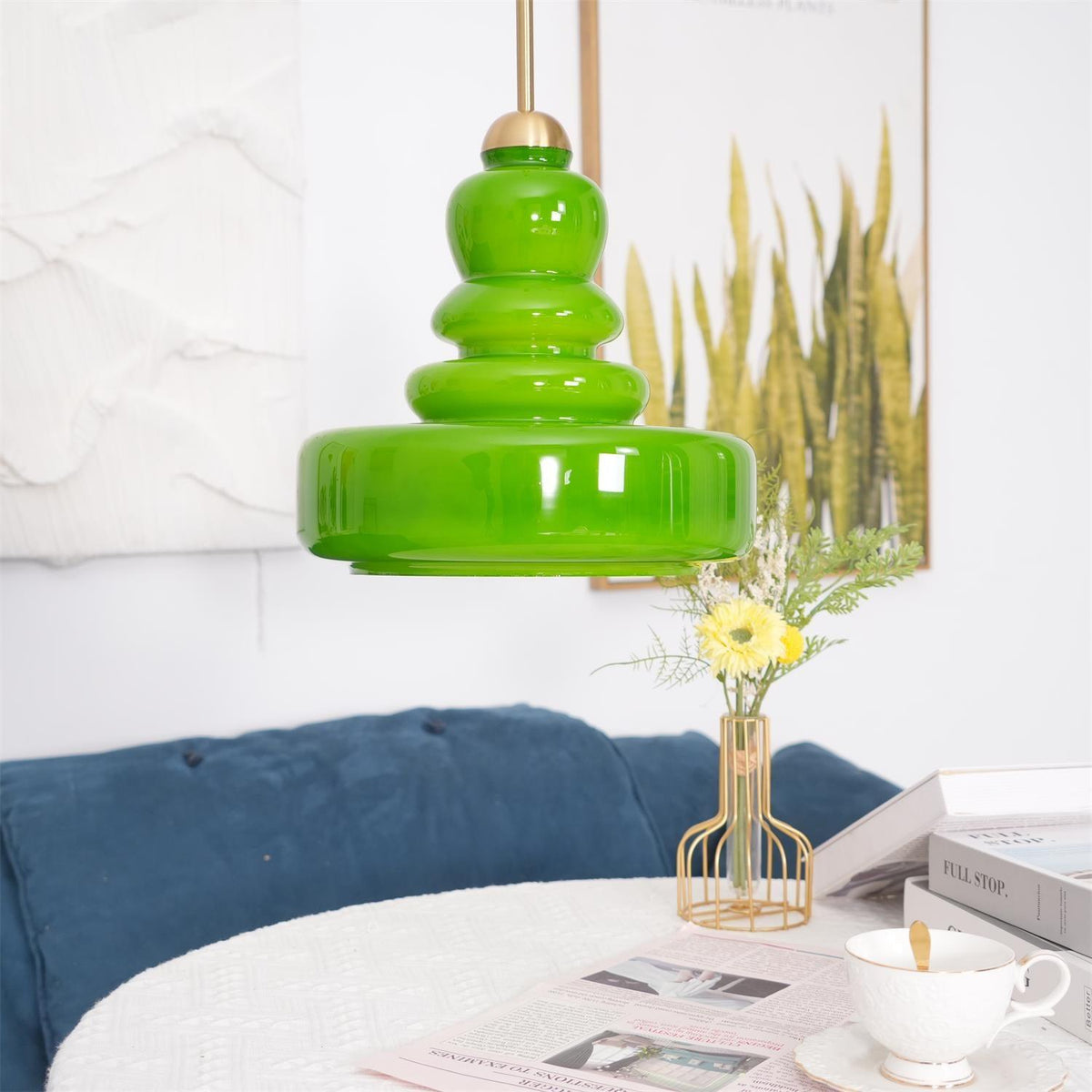 Eiraenne hanglamp Schoolhouse-glaslagen voor woonkamer
