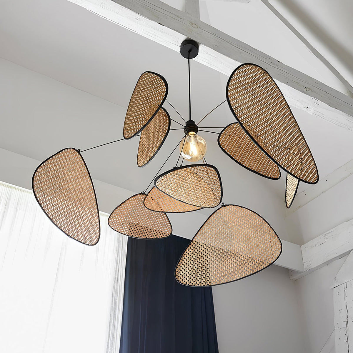 Orelivora kroonluchter scherm met roosterstructuur retro