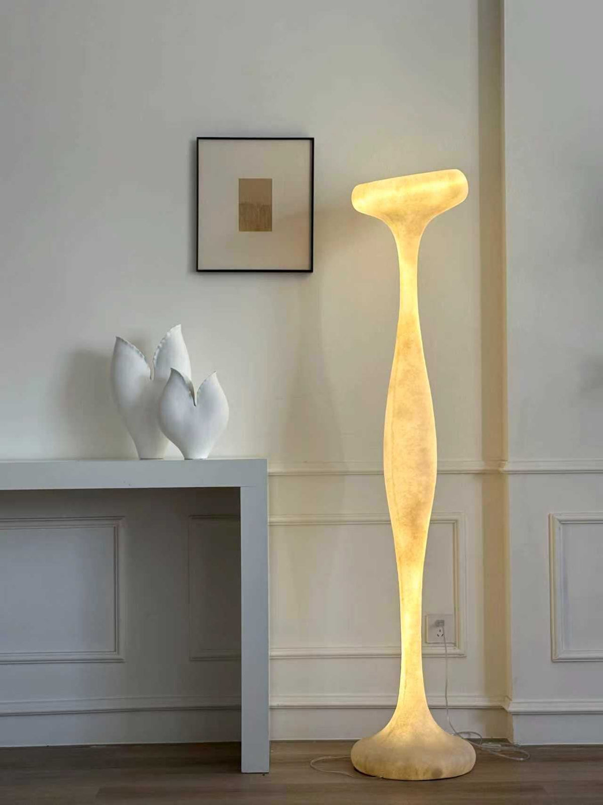 Sorenne sculpturale hoge vloerlamp